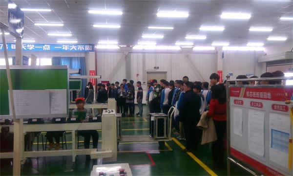 电子专业学生到长虹电子科技有限公司参观