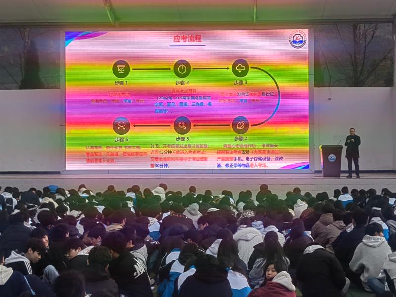 广元职高举行2023级高职单招考前培训暨应考动员大会